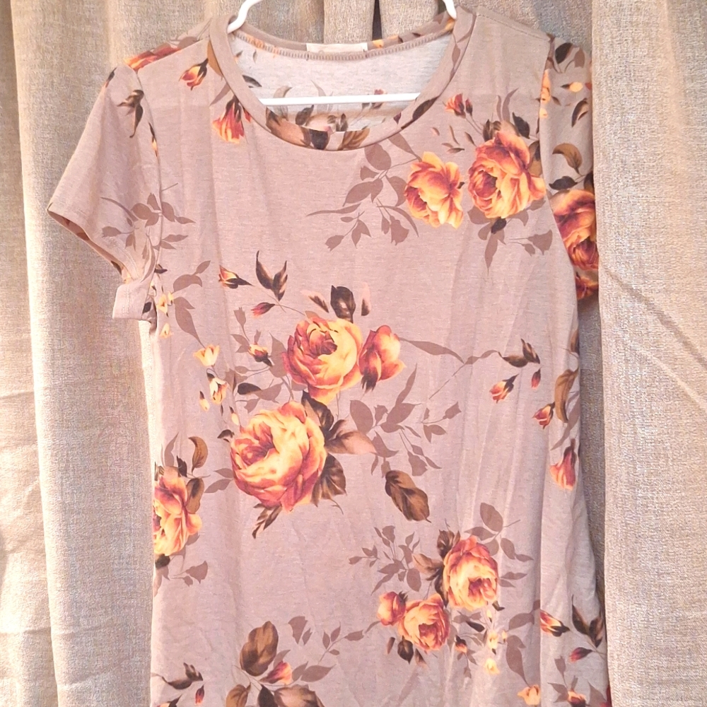 Women's Floral Short Sleeve